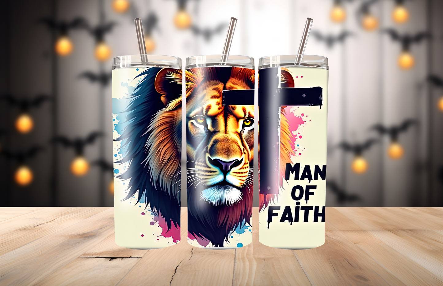 Man of Faith Colorful 20oz Tumbler