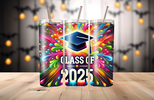 Class of 2025 Color Splash 20oz Tumbler