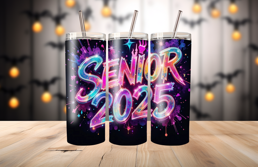 Senior 2025 Neon 20oz Tumbler